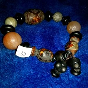 Expensive mineral bead bracelet